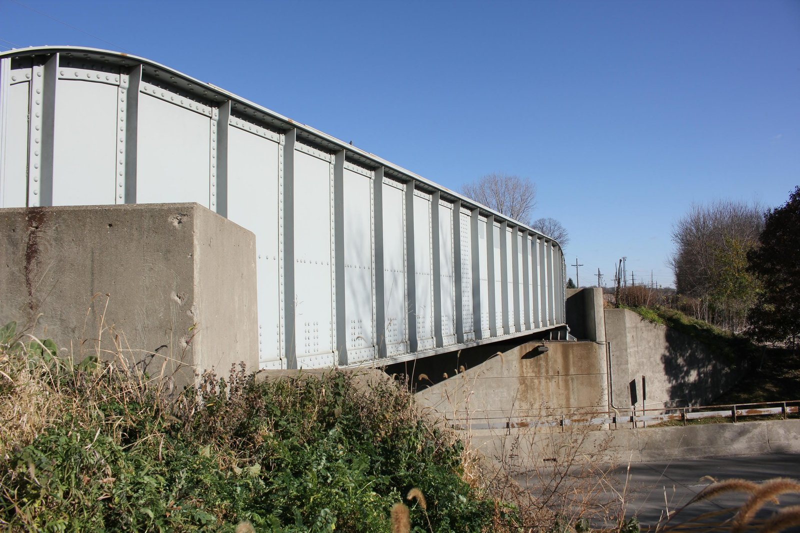 Looking east